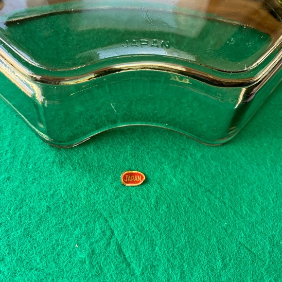 MCM turntable lazy susan with 6 smoky glass removable dishes - Picture 5 of 5